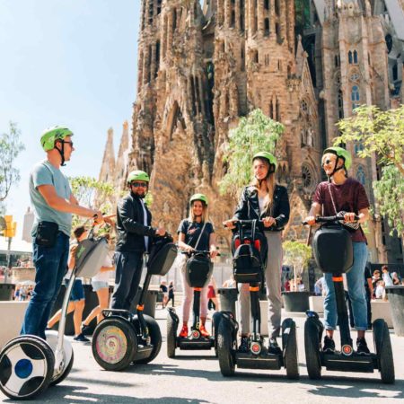 Segway near Sagrada Familia