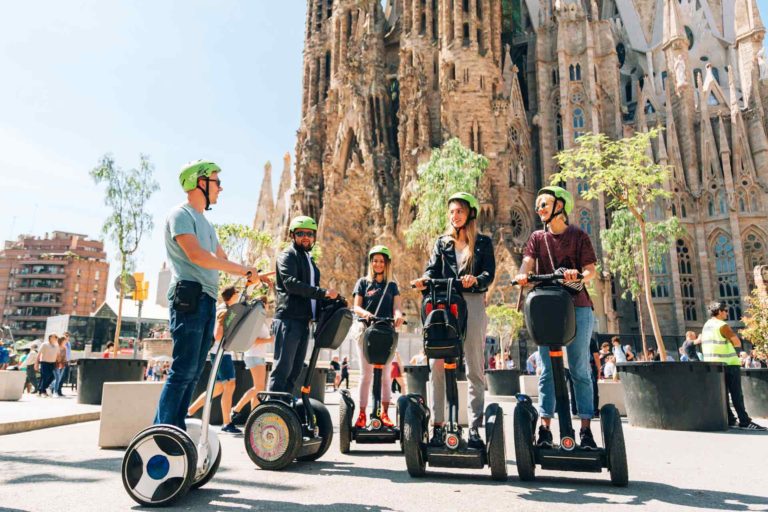 Segway near Sagrada Familia